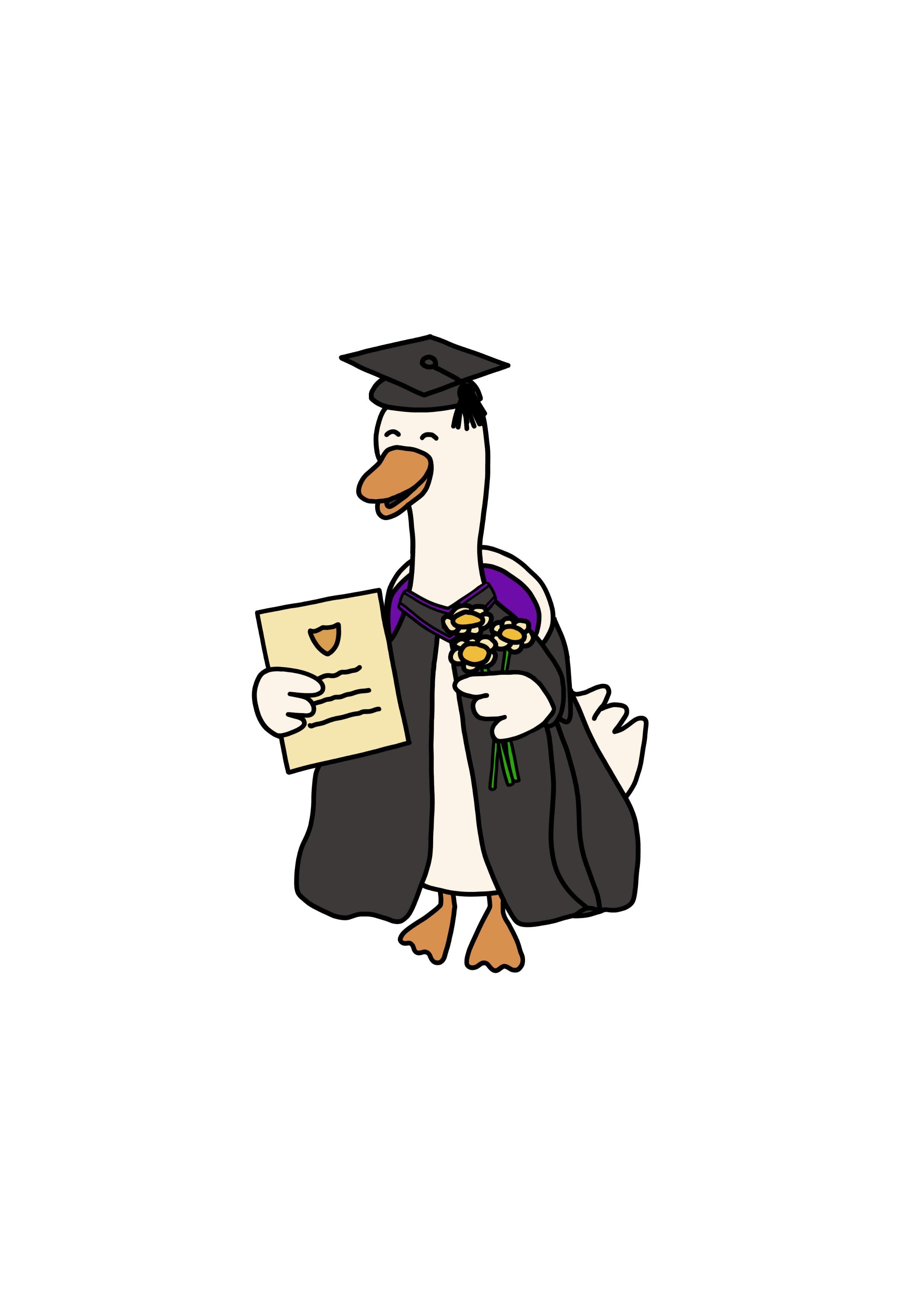 Graduation Honk illustration
