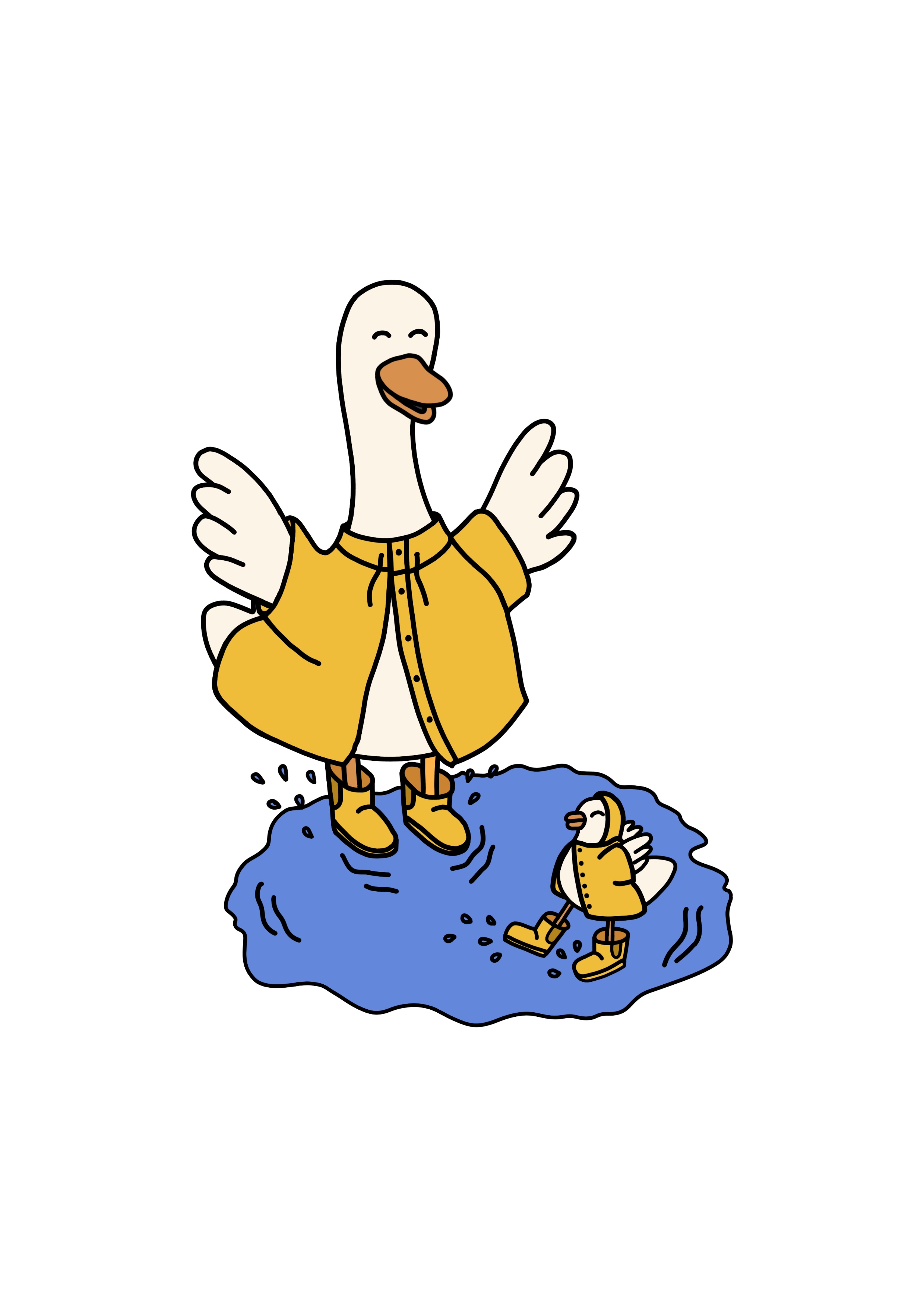 Splashing Honks illustration